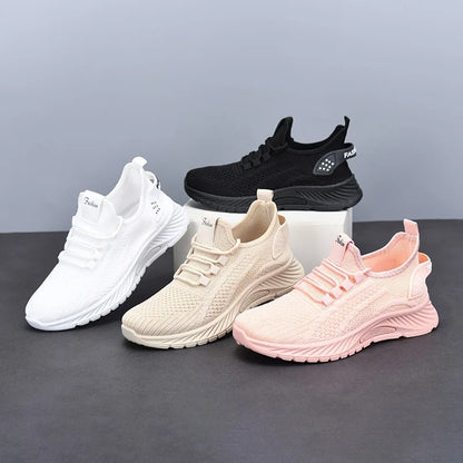 Chaussures de sport pour femmes, mode, semelles souples, semelles épaisses, respirantes, légères, polyvalentes, chaussures d'alpinisme décontractées