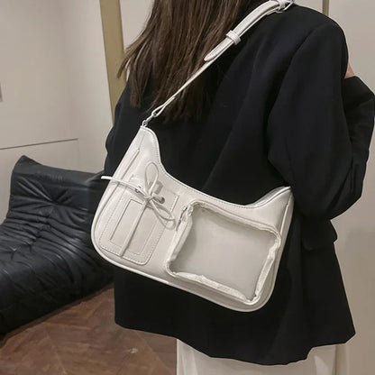 Sac à bandoulière transparent pour femme, sac à main preppy pour femme, sac à bandoulière scolaire, sac à main pour femme, designer japonais, Y2K, lancé Harajuku, coréen, Ita