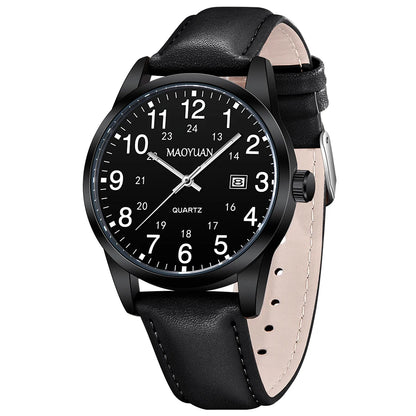 MAOYUAN 2025 nouveau haut montre pour hommes calendrier sport loisirs mode Style marron noir cuir étanche montre à Quartz