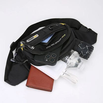 Sac de taille de Fitness de grande capacité pour hommes, Portable, Anti-vol, Ultra fin, petit sac de poitrine, sport, loisirs de plein air, course à pied
