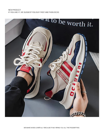 Chaussures décontractées confortables et polyvalentes pour hommes, marque tendance, avec semelles souples, antidérapantes et résistantes à l'usure, Zapatos Hombre