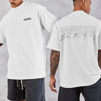 Grandes manches courtes hommes T-shirts été nouveau sport loisirs coton col rond mode vêtements salle de sport chemises de course homme