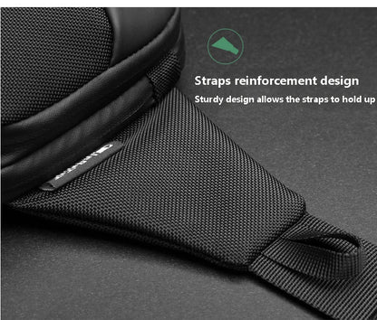 Sac à Bandoulière Multifonction Extensible et Étanche pour Homme, Sacoche de Poitrine, Voyage