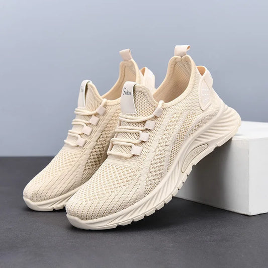 Chaussures de sport pour femmes, mode, semelles souples, semelles épaisses, respirantes, légères, polyvalentes, chaussures d'alpinisme décontractées