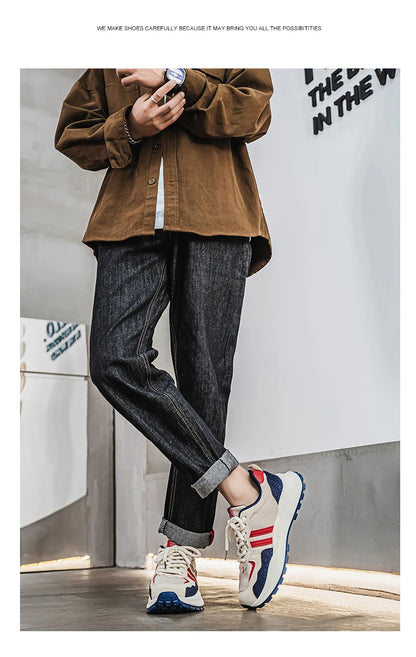 Chaussures décontractées confortables et polyvalentes pour hommes, marque tendance, avec semelles souples, antidérapantes et résistantes à l'usure, Zapatos Hombre