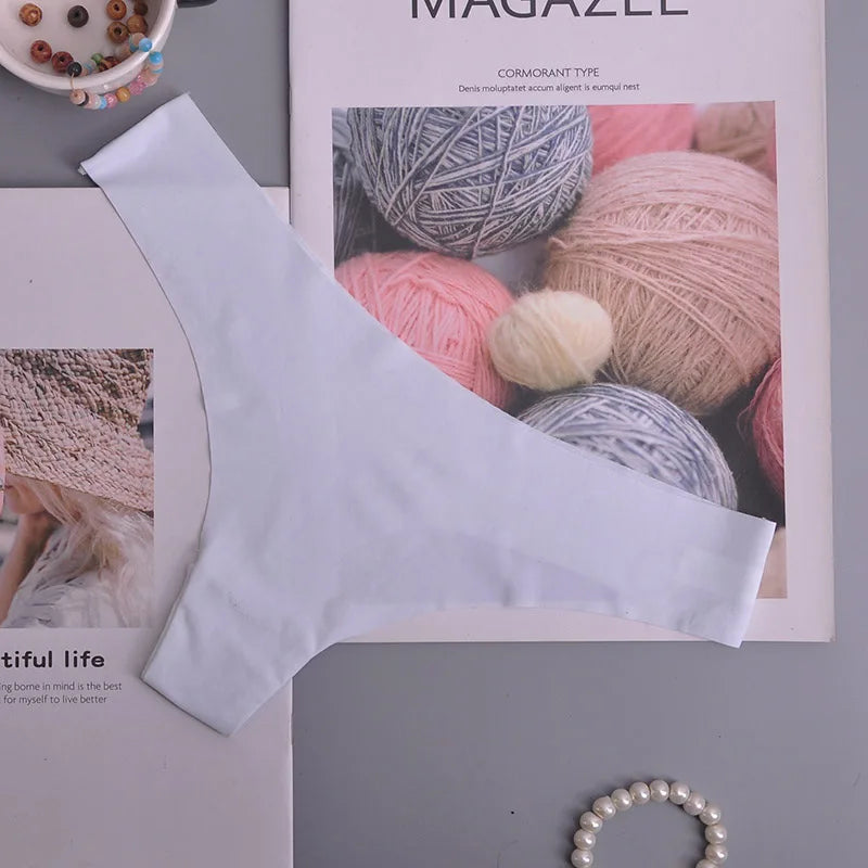 Ice InjUnderwear-Culottes sans couture pour femmes, slips taille basse, taille en V, entrejambe en coton respirant, sous-vêtements de sport à séchage rapide, 3 pièces