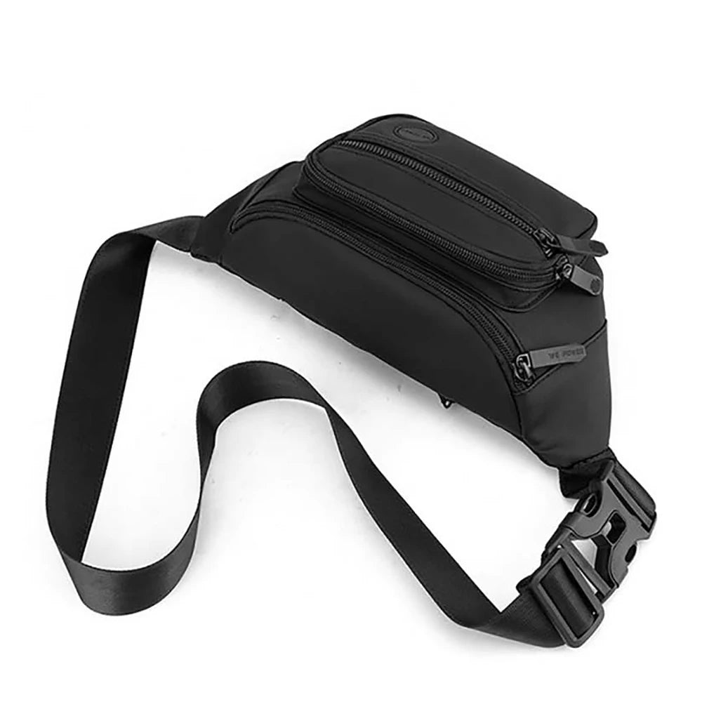 Hommes taille ceinture sac Fanny Pack multi-poches moto cavalier Sports de plein air escalade décontracté en Nylon mâle fronde poitrine Bum hanche sacs