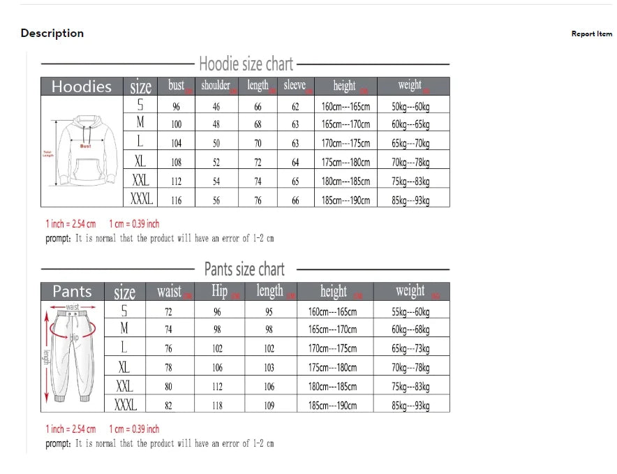 Mode imprimé survêtement pour hommes fermeture éclair sweat à capuche et pantalons de survêtement deux pièces costumes mâle décontracté Fitness Jogging ensembles de sport