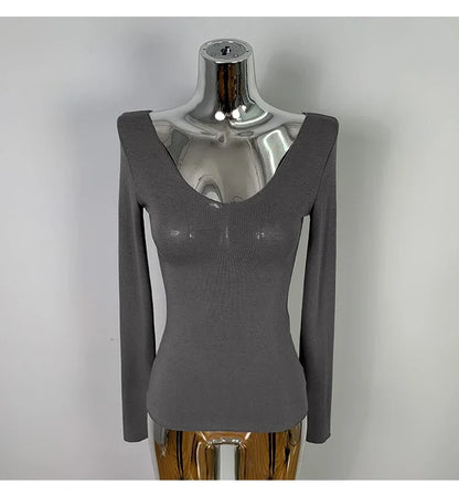 T-Shirt femmes basique décontracté 2025 été T-Shirt col rond Femme vêtements Sexy poitrine basse voir à travers doux mince hauts T-Shirt Femme