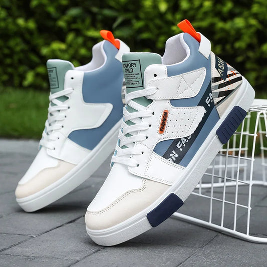 Chaussures de skate pour hommes 46 baskets montantes décontractées chaussures de rue respirantes chaussures plates noires chaussures de marche Chaussure Homme