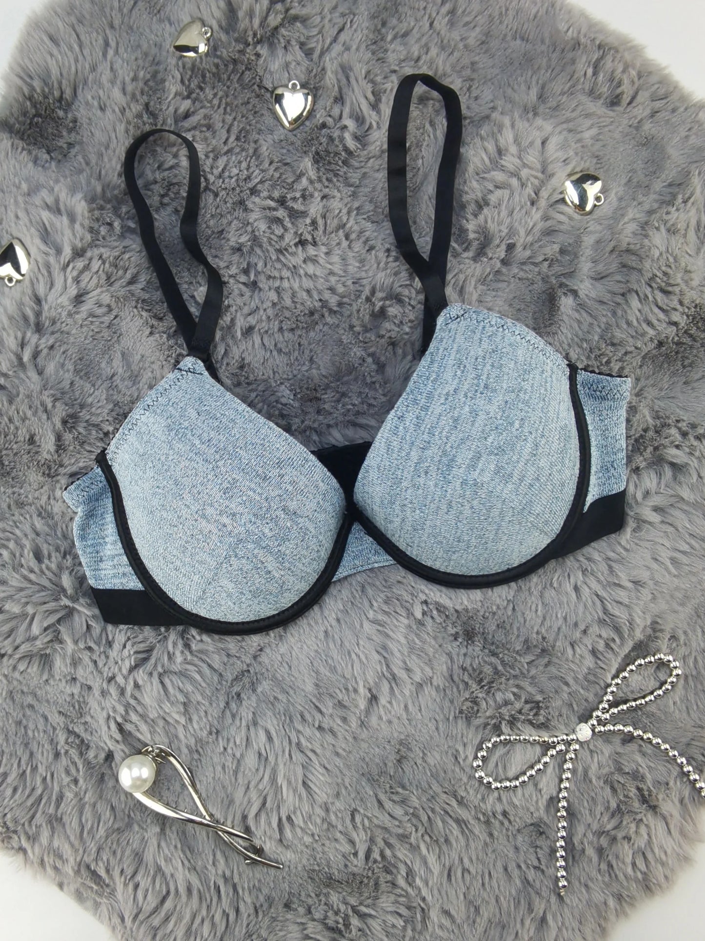 Sous-vêtements Sexy pour femmes avec jantes en acier, bretelles Push Up rassemblées, soutien-gorge réglable, Lingerie tricotée confortable au quotidien