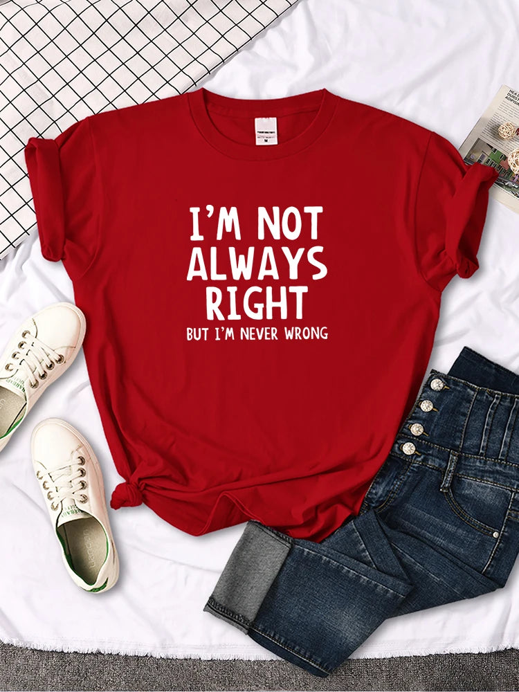 T-shirt col rond femme, estival et décontracté, cool et intéressant avec lettres imprimées